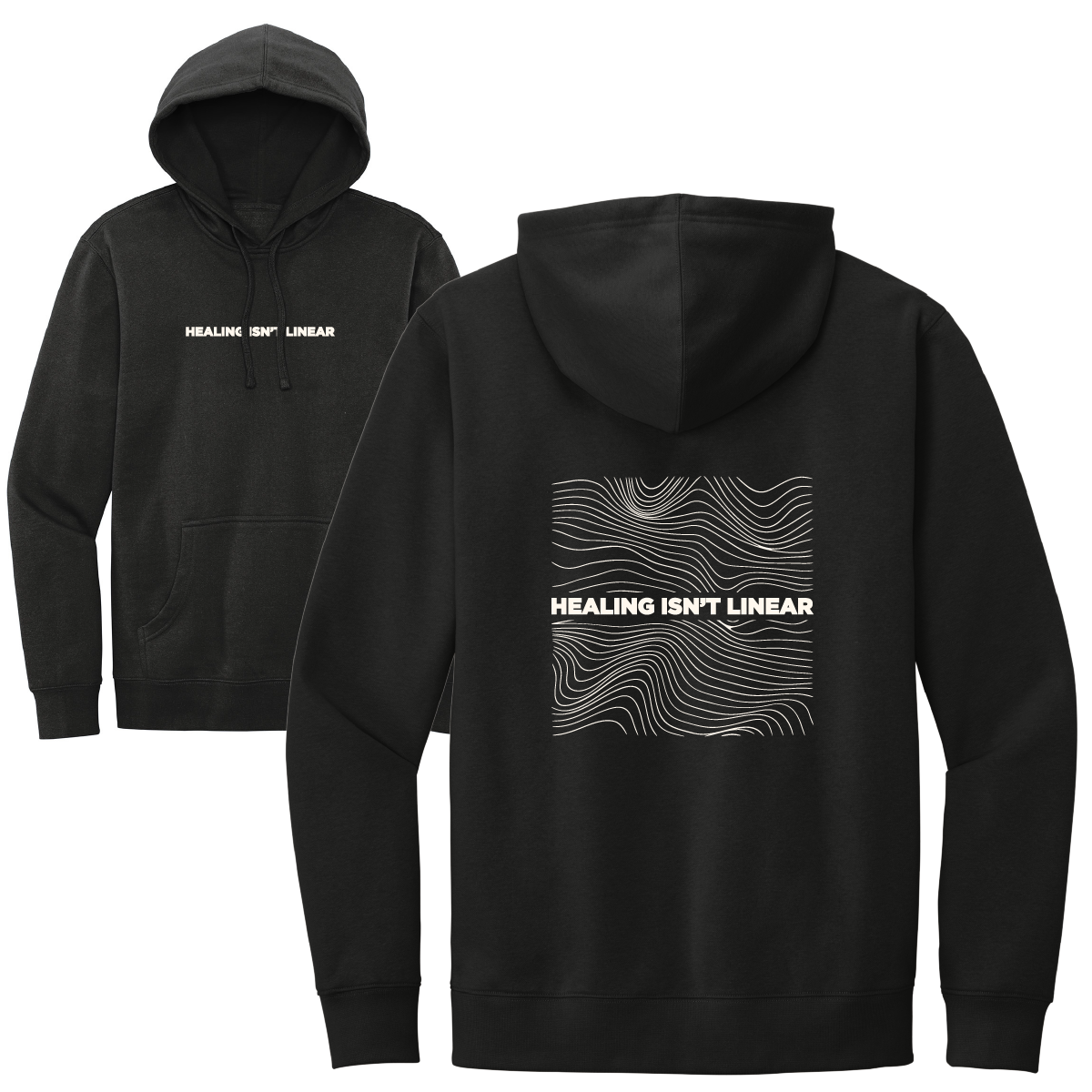 Healing Isn't Linear Hoodie